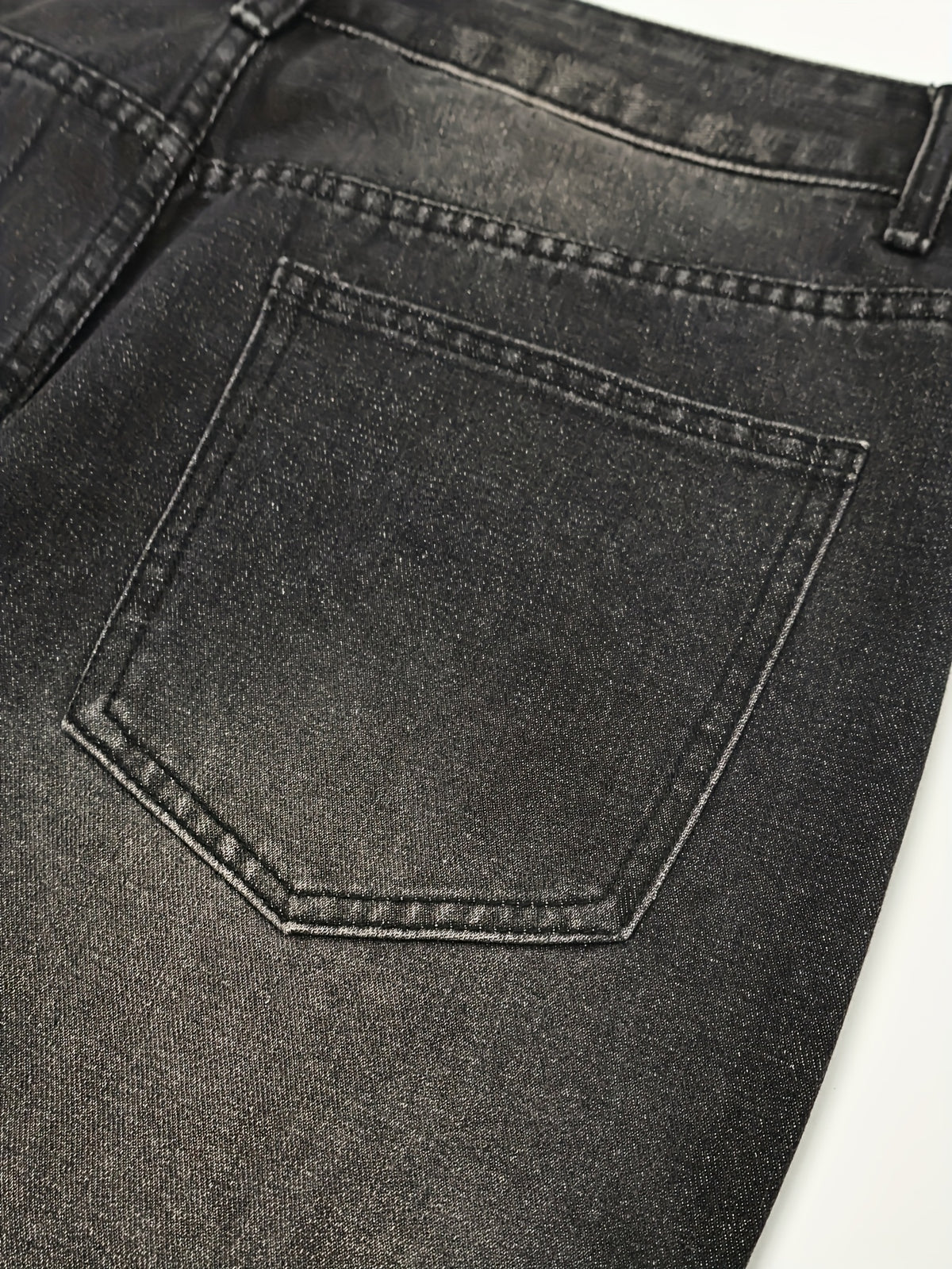 Men's Vintage Washed Loose Wide Leg Jeans, Street Style Hip-Hop Denim Pants with Pockets, Comfortable All-Season Casual Wear for Adults