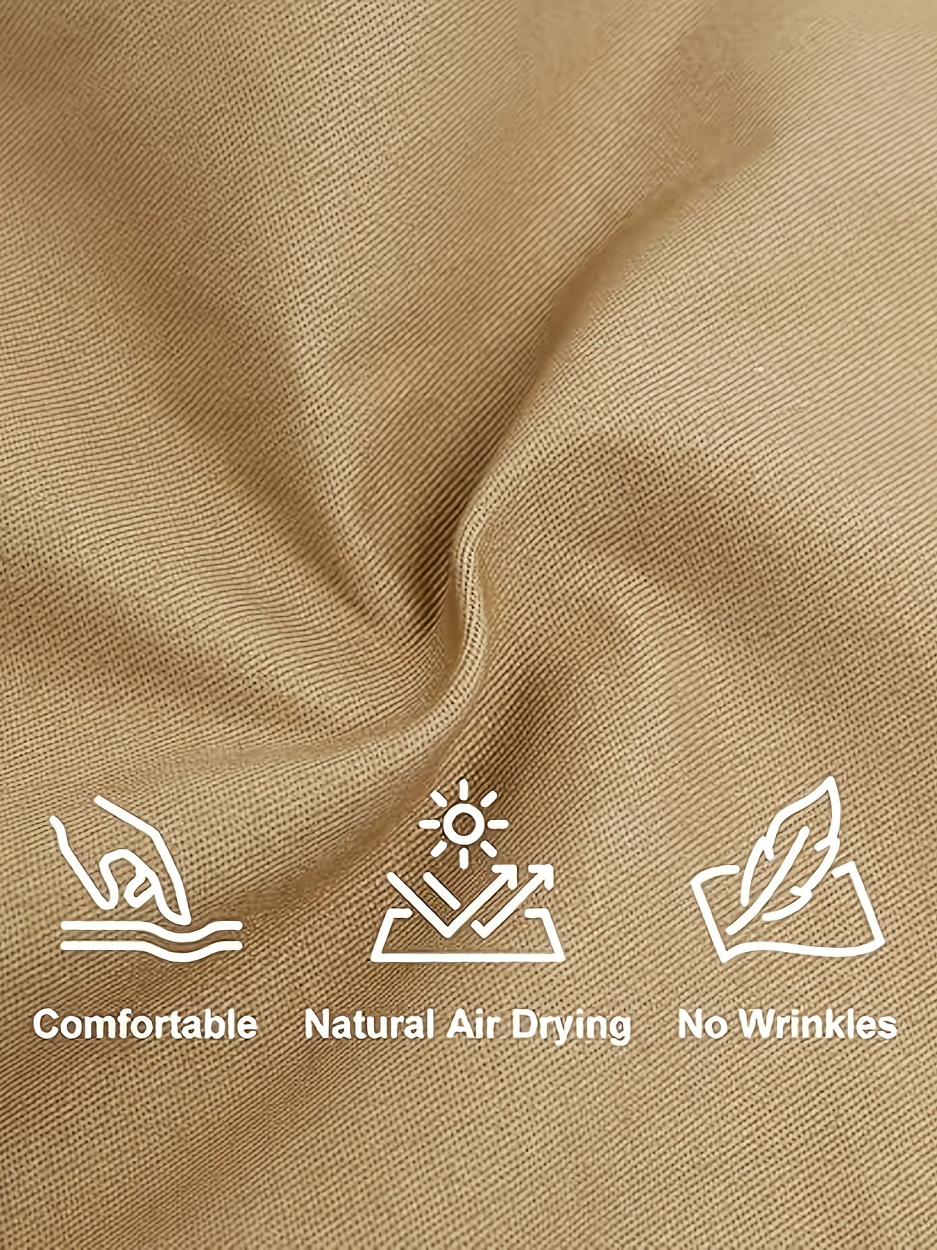 4pcs Of Men's Solid Pure Cotton Loose Fitting Long Waistband Multi Pocket Work Pants, Suitable for Outdoor Work In Autumn And Winter, Halloween Gift