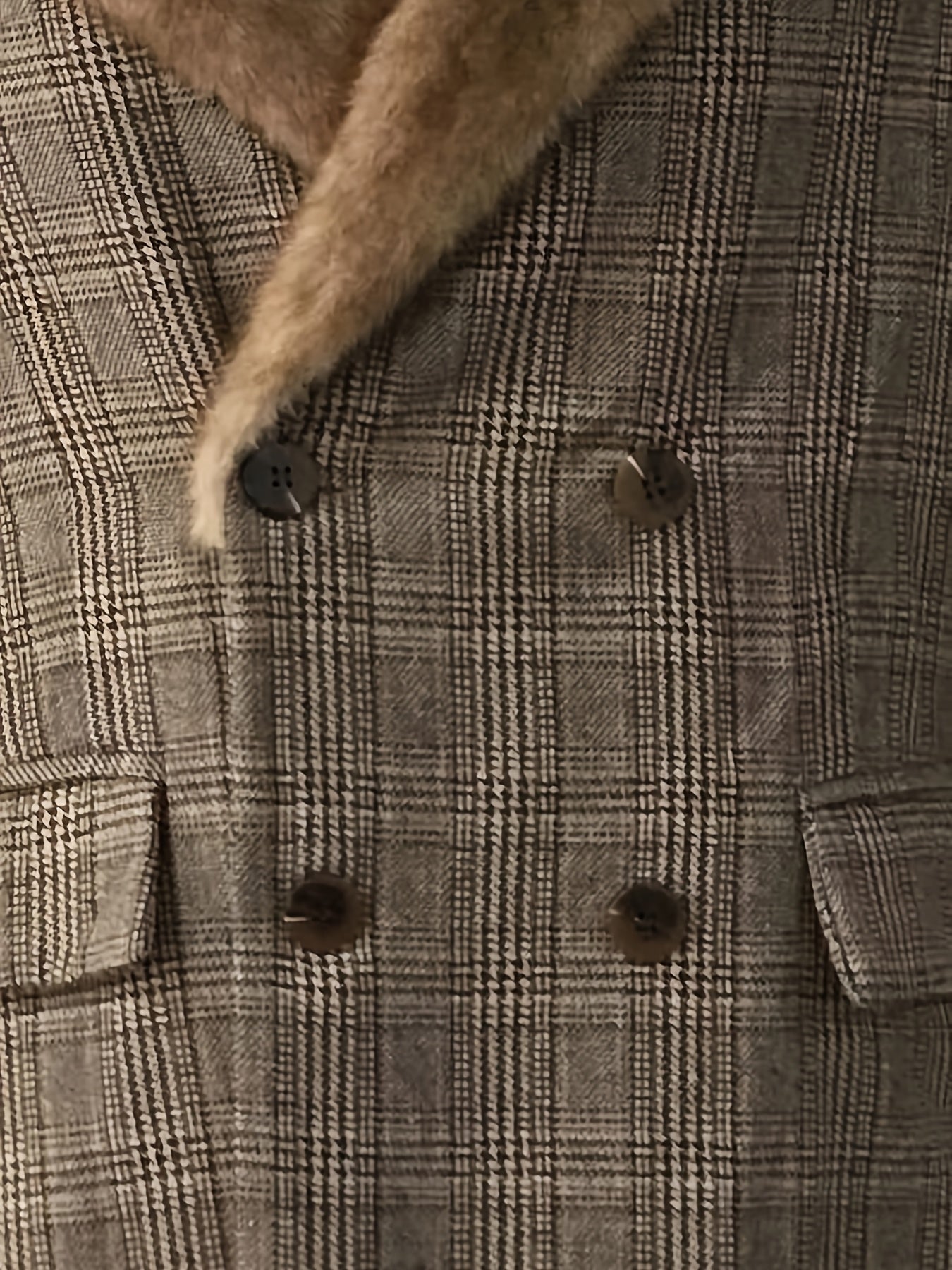 Men's Business Blazer • Soft Fabric • Double Breasted • Checked