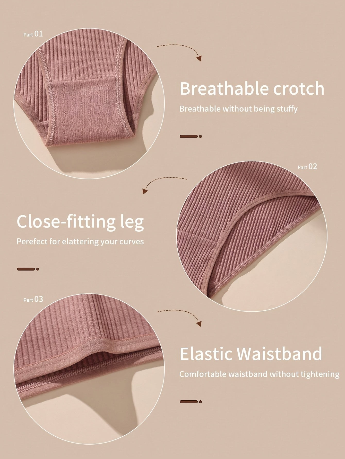 10 Sexy And Simple Solid Color Women'S Underwear, Black+Navy Blue+Purple Red+Dark Purple+Floral Gray+Light Coffee+Denim Blue+Shrimp Pink+Light Purple+Light Green+Flesh