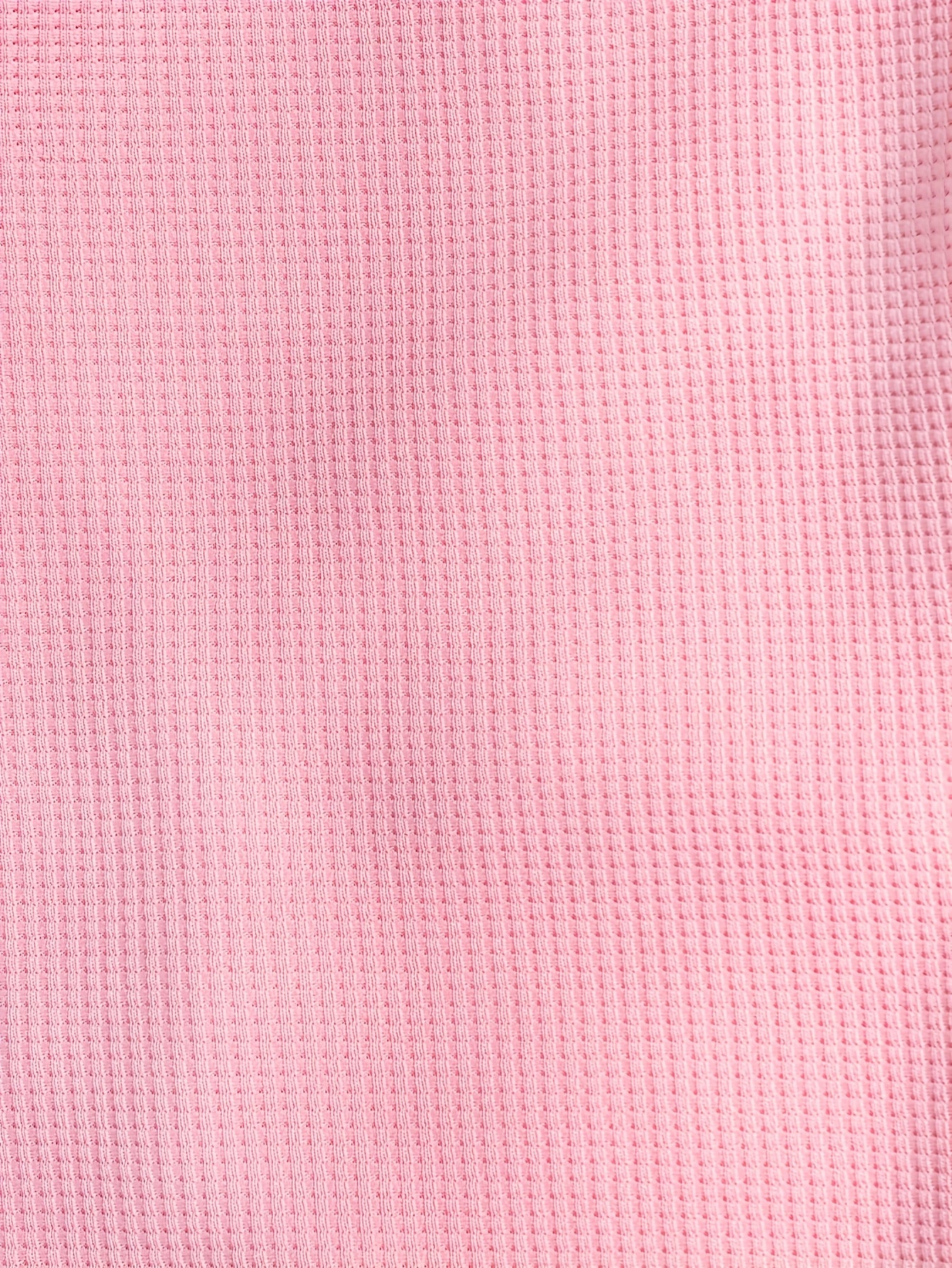 Three-Color Waffle Long-Sleeve And Long-Pants Crop Top Pajama Set for Women, Home Wear.