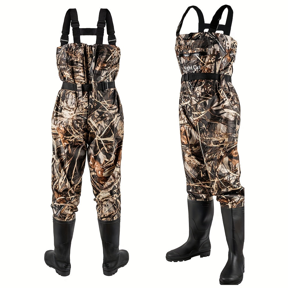 Unisex Chest Waders for Fishing And Hunting, Featuring Boot Footstraps, Breathable And Lightweight Design, Available in Sizes 6.5 to 13