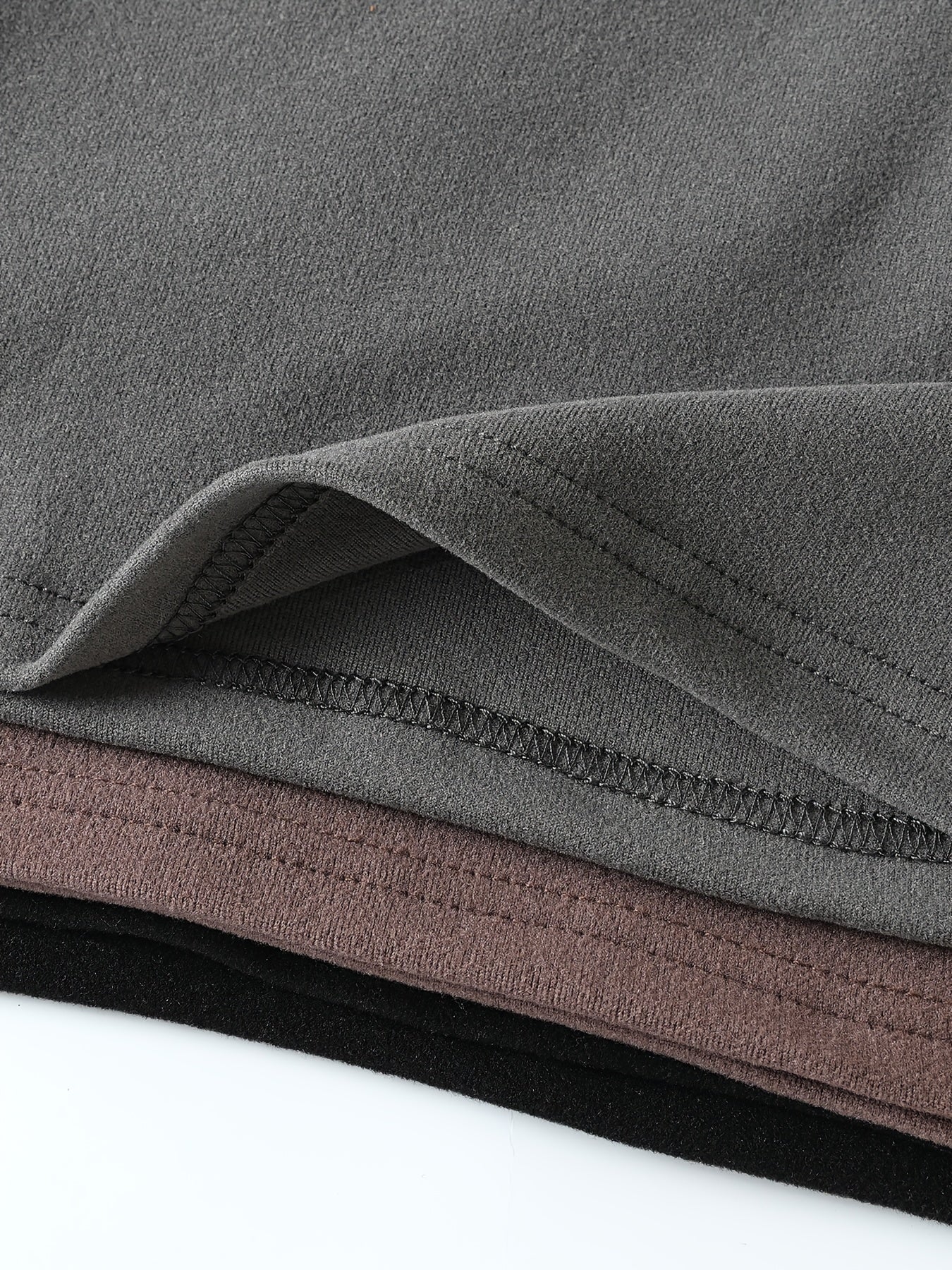 3 Sets of Stylish Thermal Fleece Tops And Long Pants for Boys, Featuring Easy Solid Colors in a Multi-pc Combination