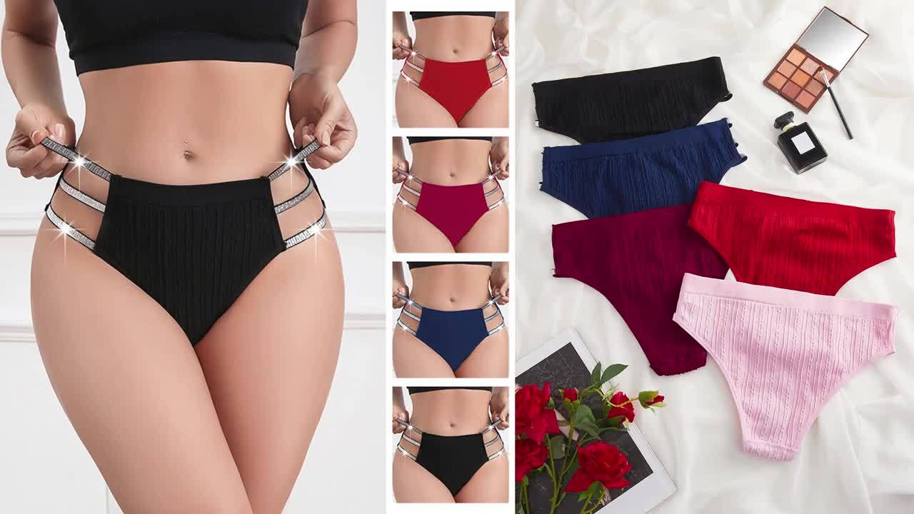 15pcs Hollow Out Briefs, Shiny Glitter Linked Underwear Pack, Threaded Fabric Breathable Soft Panties Set, Women's Underwear & Lingerie, Breathable Panties, Comfortable Lingerie, Hollow Out Design, Stylish Underwear, Lightwei