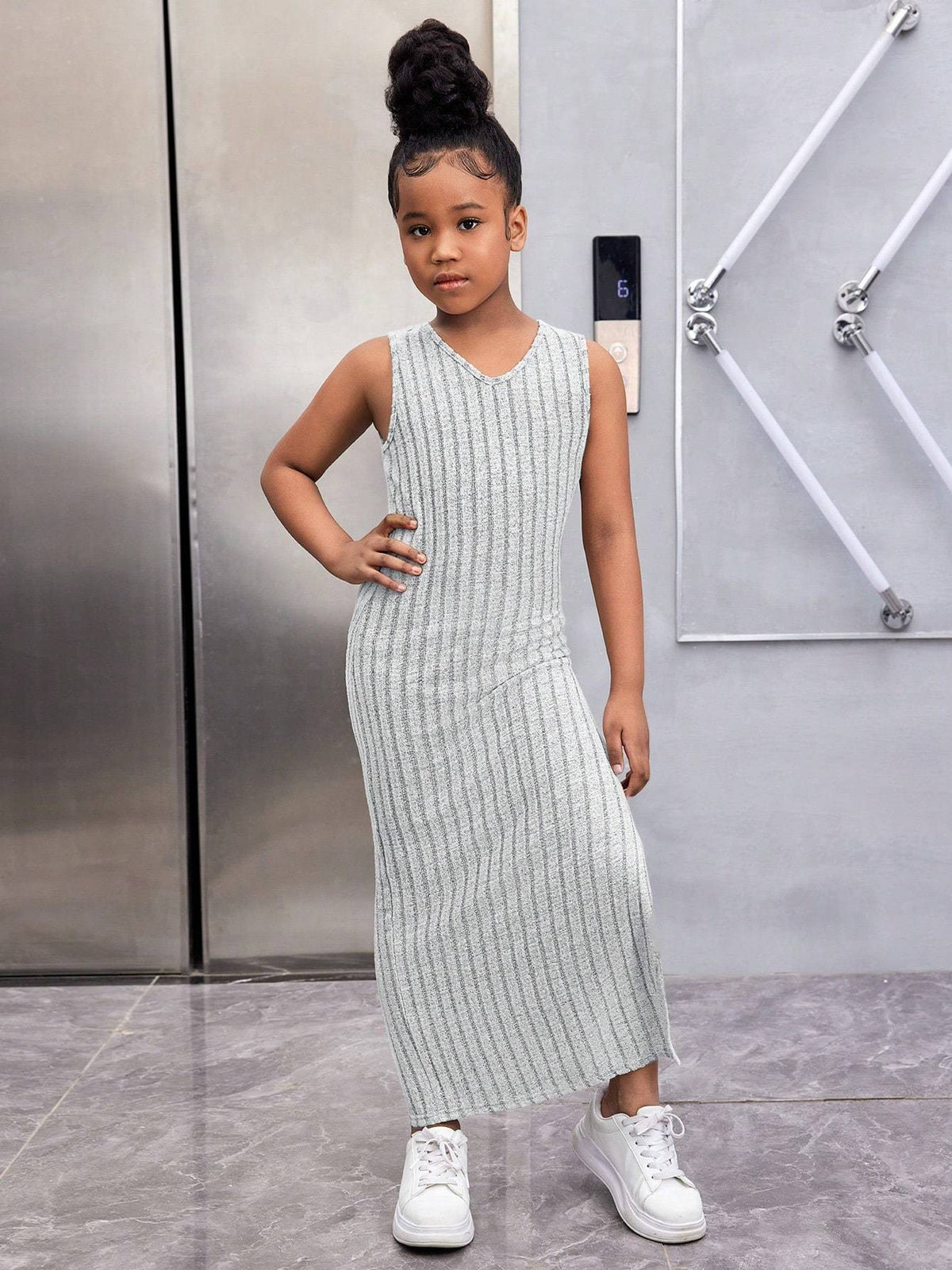Tween Fashion Casual Versatile Velvet Ribbed V-Neck Hooded Loose Crop Top & Fitted Long Dress 2pcs Set, Perfect for: Young Teens, Style: Fashion, Season: Fall/Winter, Fall Winter Clothing, Stylish Outfit, Trendy Fashion, Qual