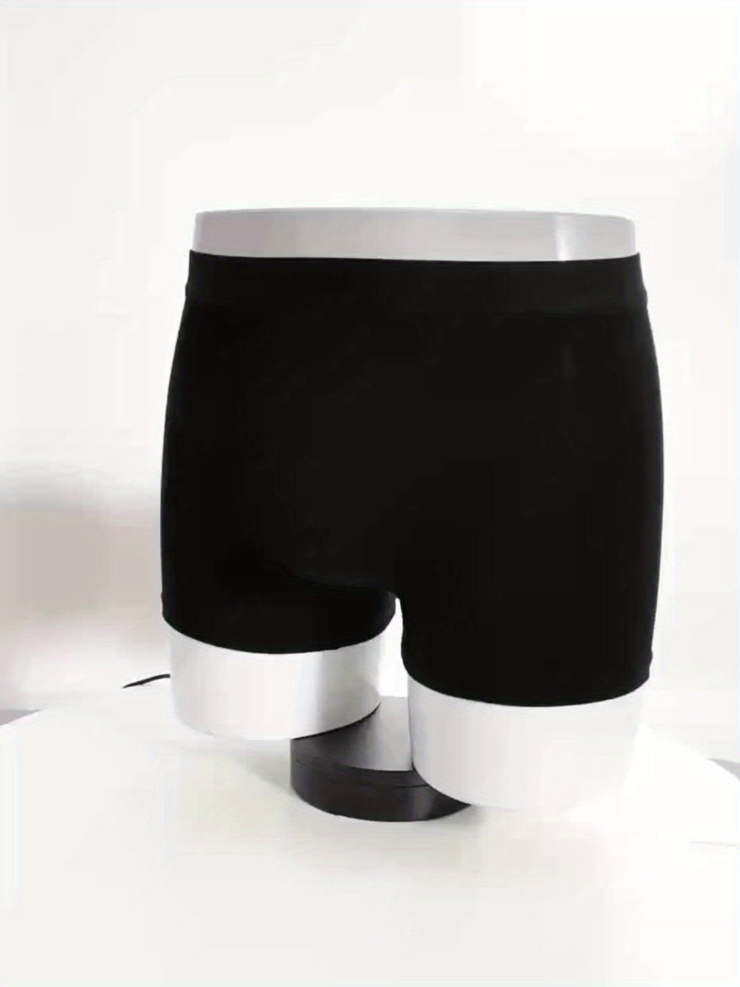 10-Pack Men's Bamboo Fiber Boxer Briefs, Black, 95% Bamboo Fiber 5% Spandex, for Sports & Casual, Soft Skin-Friendly Sweat-Absorbent Breathable, All-Season Wear