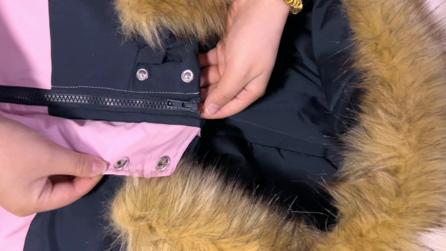 New Mid-Sized Kids' Snowsuit, Windproof Loose Ski Pants with Zipper Design for 3-14 Years Old Boys and Girls Outdoor Sports Weekend Casual Wear Holiday Snowsuit, Winter Clothing, Casual Wear, Sporty Design, Durable Material,