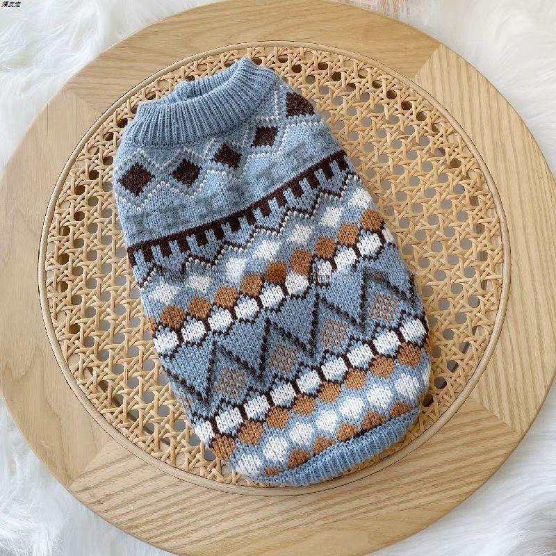 Small/Medium Dog Sweater Winter Warm Pullover - Thickened Beige Sweaters for Pomeranian, Chihuahua, Poodle, Shih Tzu - Soft Cozy Puppy Clothes with Easy Slip-On, Cute Pet Outfit for &