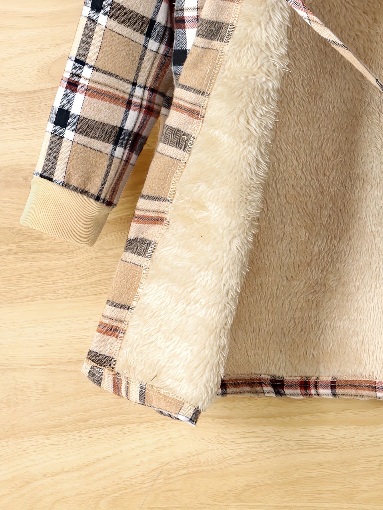 Girls' Winter Warm Plaid Hooded Jacket with Matching Bag - Thickened Button-Front Closure Coat, Long Mid-Length Outerwear for, Playdates & Cold Weather (Machine Washable)