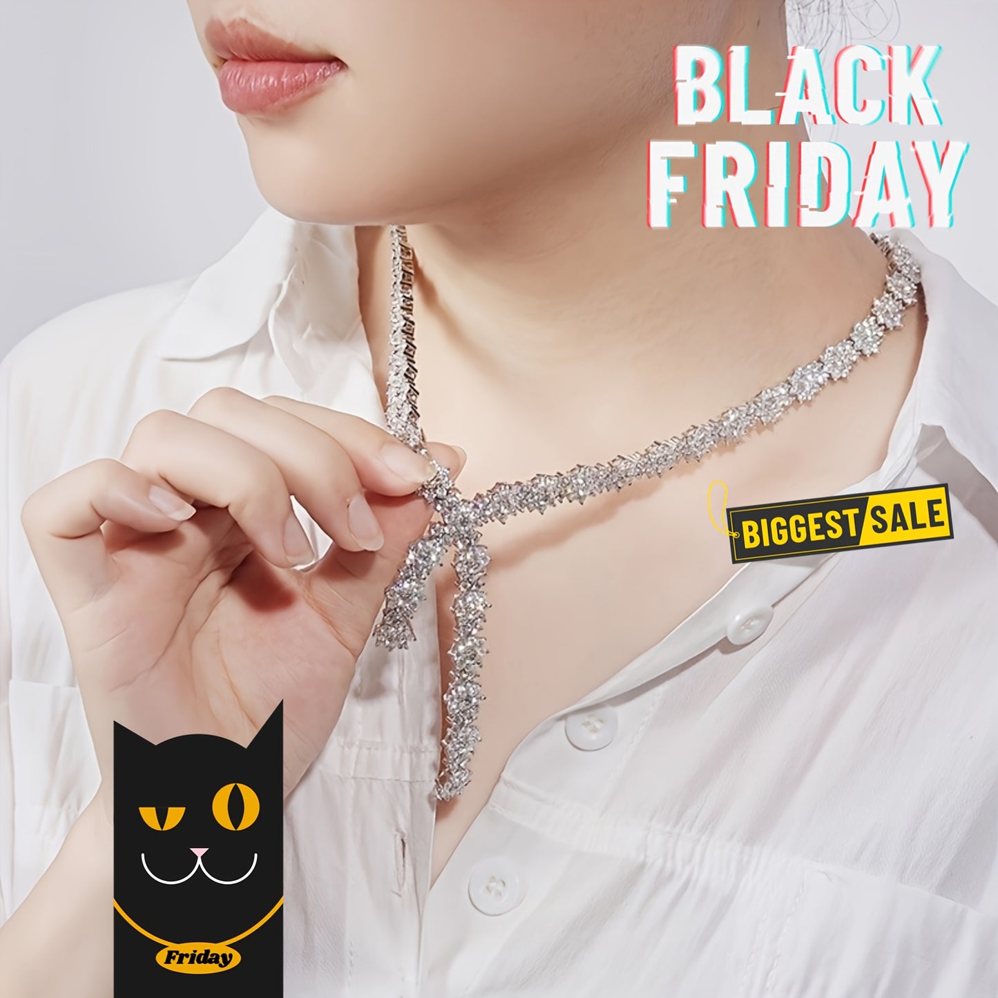1pc Exquisite 4 carat Moissanite Sunflower Necklace S925 Sterling Silver - exquisite Bohemian design, gift for mom, her, birthday, wedding, anniversary, engagement, graduation - white, elegant, timeless