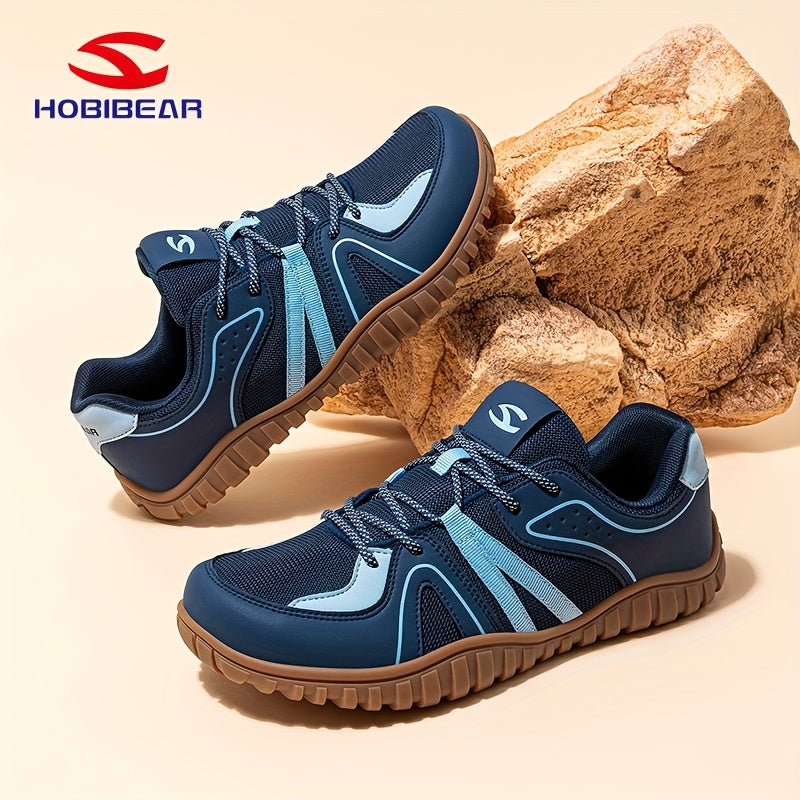 HOBIBEAR Men's 4E Wide Toe Barefoot Shoes for Squats And Deadlifts, New 2025 Spring And Autumn Specialized Training Shoes for Strength Fitness, Suitable for Wide And Chubby Feet, Business Casual Shoes