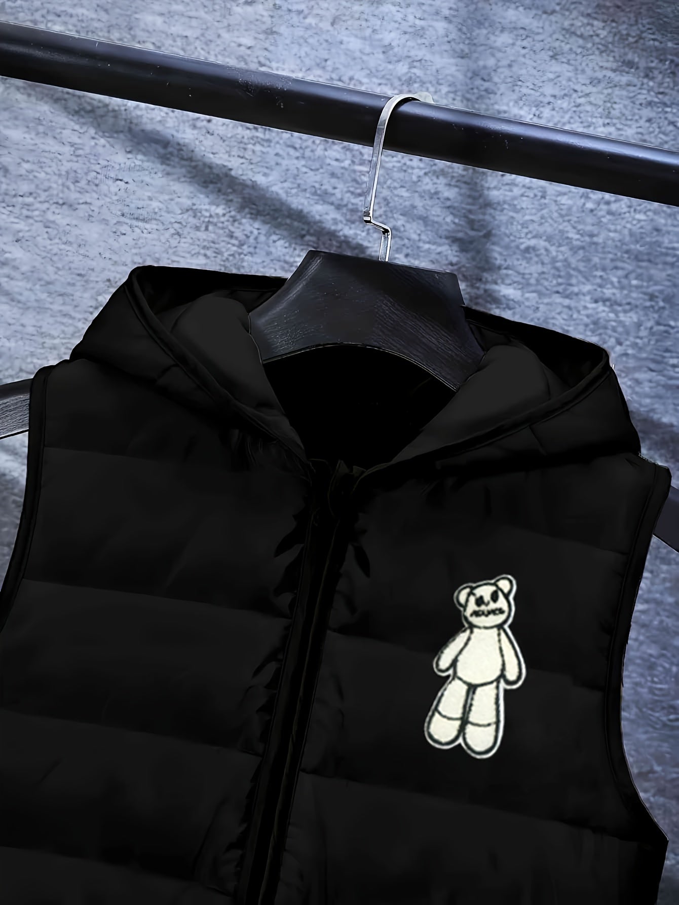 Boys' Autumn and Winter Black Set - 8-12Y Warm 3pcs Outfit (Fleece Vest + Sweatshirt + Pants), Casual Style, for Outdoor