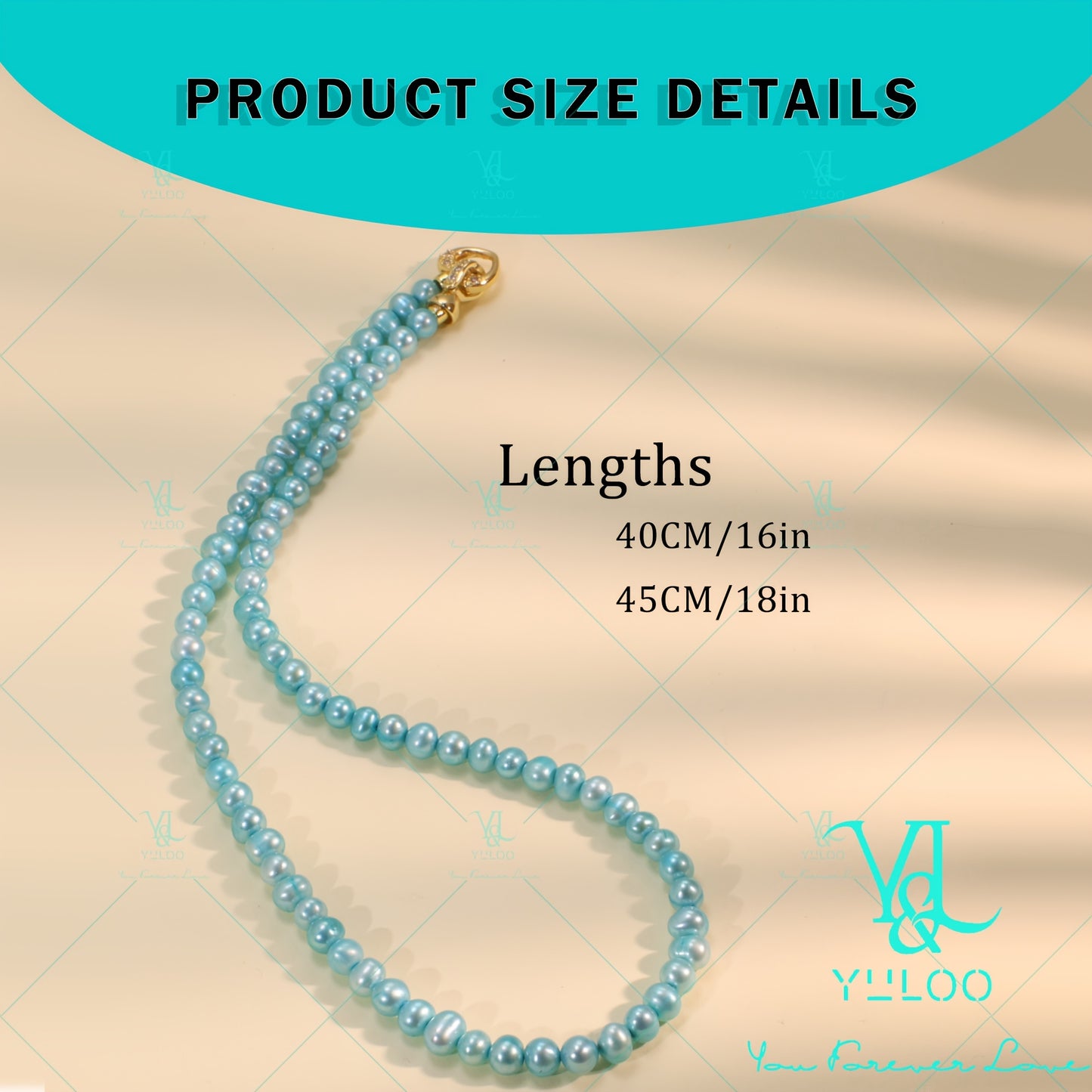 Natural Seawater Akoya Blue Saltwater Pearl Necklace, Women's Fashion Jewelry, S925 Silver, 16/18in, Women's Fashion Saltwater Pearl Necklace, Perfect Gift for Mother's Day, Wedding Anniversary, Valentine's Day, Or Any Other