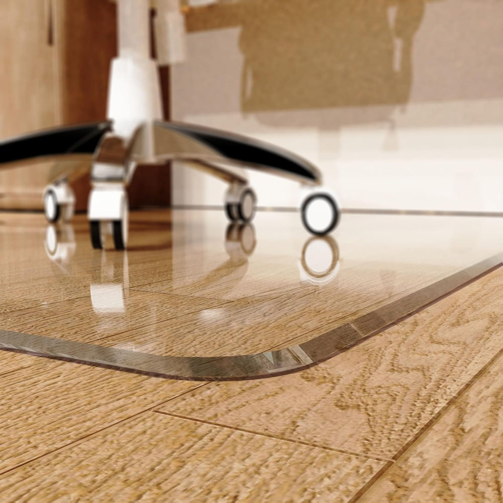 2026 Newly Upgraded Office Chair Mat | PVC Floor Protector, Non-Marking, Suitable for Wooden and Multi-Surface Hard Floors in Living Rooms, Offices, and Studies