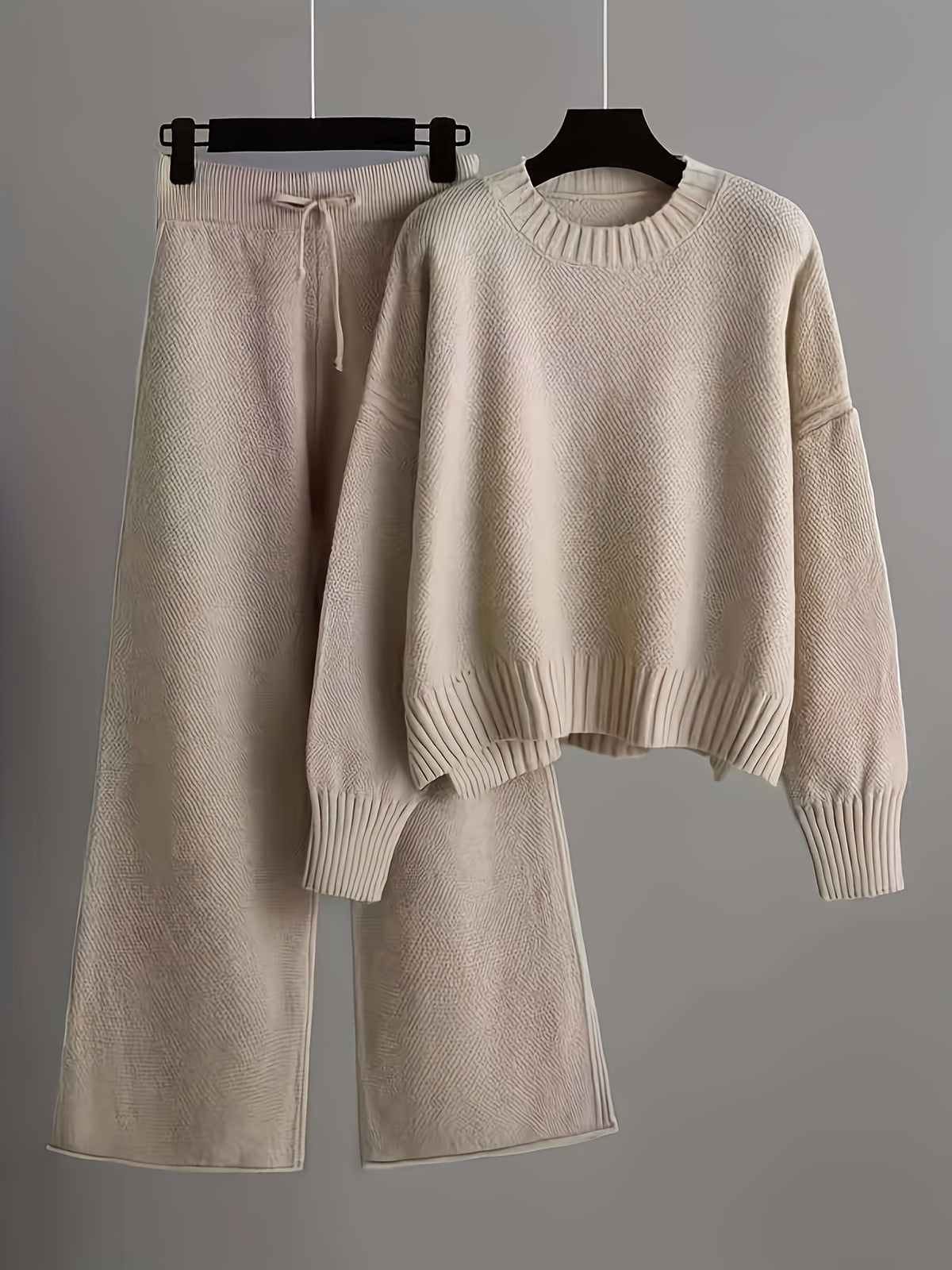 Women's Casual Sweater , Loose Pullover Two-piece Set , Autumn/Winter
