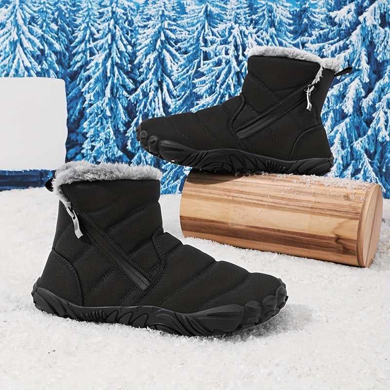 Snow Doll Snow Boots, Winter Baby Toddler Shoes for Boys and Girls, Ankle Protection Functional Shoes, Plush Children's Shoes