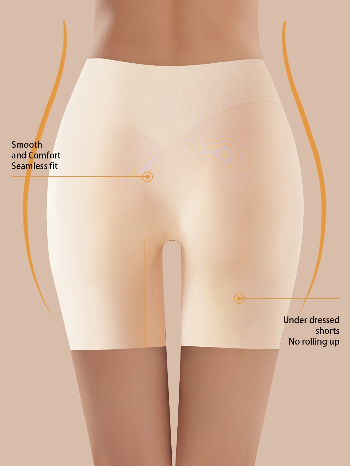 3pcs Women's High-Waisted Tummy Control Underwear - 2-in-1 Butt Lifting & Belly Panties, Seamless Anti-Leak Cycling Sports Briefs (Beige/White/Black) - Breathable Gym, Workout & Everyday Shaping Shorts
