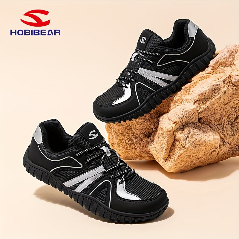 HOBIBEAR Men's 4E Wide Toe Barefoot Shoes for Squats And Deadlifts, New 2025 Spring And Autumn Specialized Training Shoes for Strength Fitness, Suitable for Wide And Chubby Feet, Business Casual Shoes