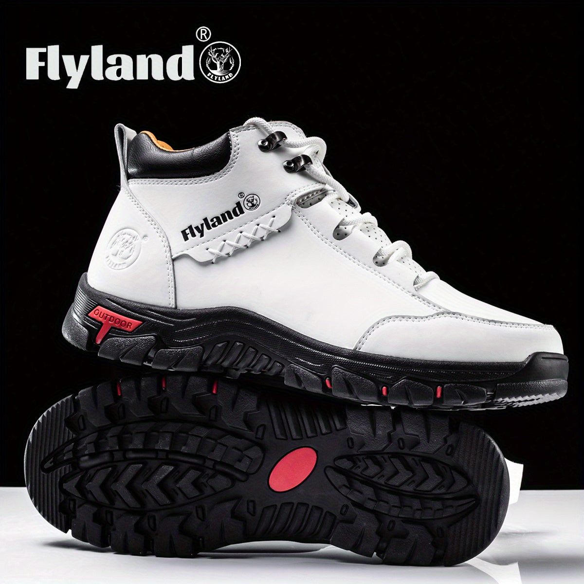 FLYLAND Men's Fashion Vintage Classical Top Layer Cowhide Leather Chukka Boots Daily Casual Work Office Shoes