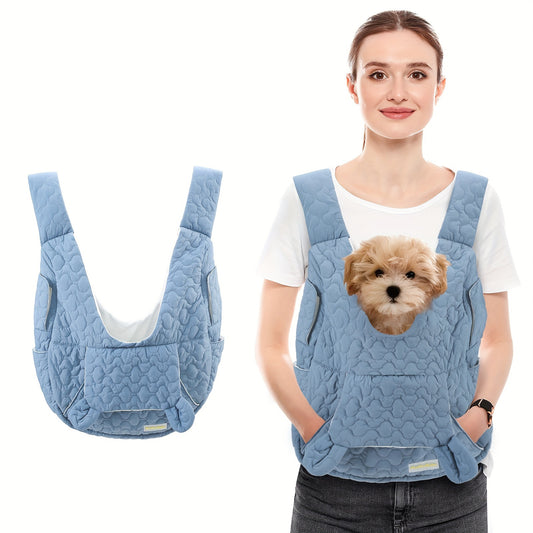Extra-Large Fluffybaby Dog Sling Carrier - Winter Pet Bag With Cotton Lining, & Breathable Design Small Dog Carrier Bag Medium Dog Carrier Bag