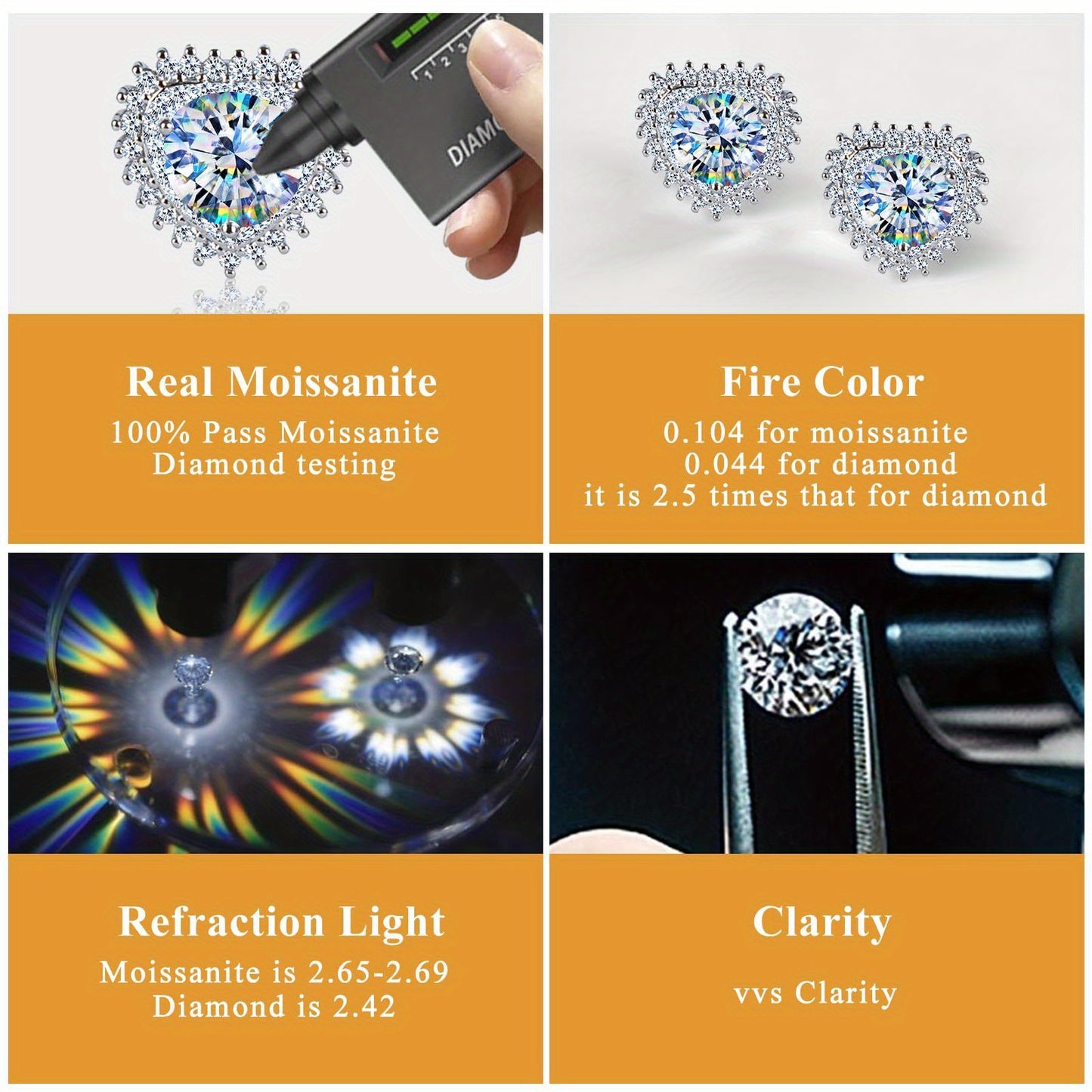 1pc 5CT radiant Chelmosanite engagement rings, wedding rings, halo rings, vintage vintage anniversary Promise bridal rings