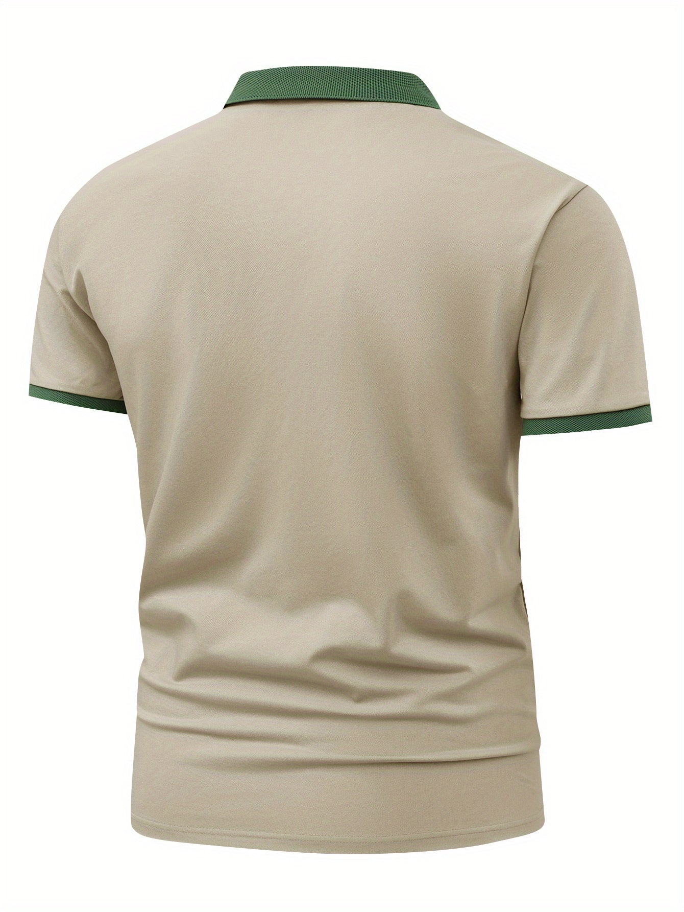 [Ideal Christmas Gift] A Trendy Three-Piece Set of Men's Polo Shirts, Perfect for Casual Wear And Golf, Featuring Print Patterns, a Collared Design, Short Sleeves, Buttoned Neck, And Breathable Fabric, Making It an Ideal Chri
