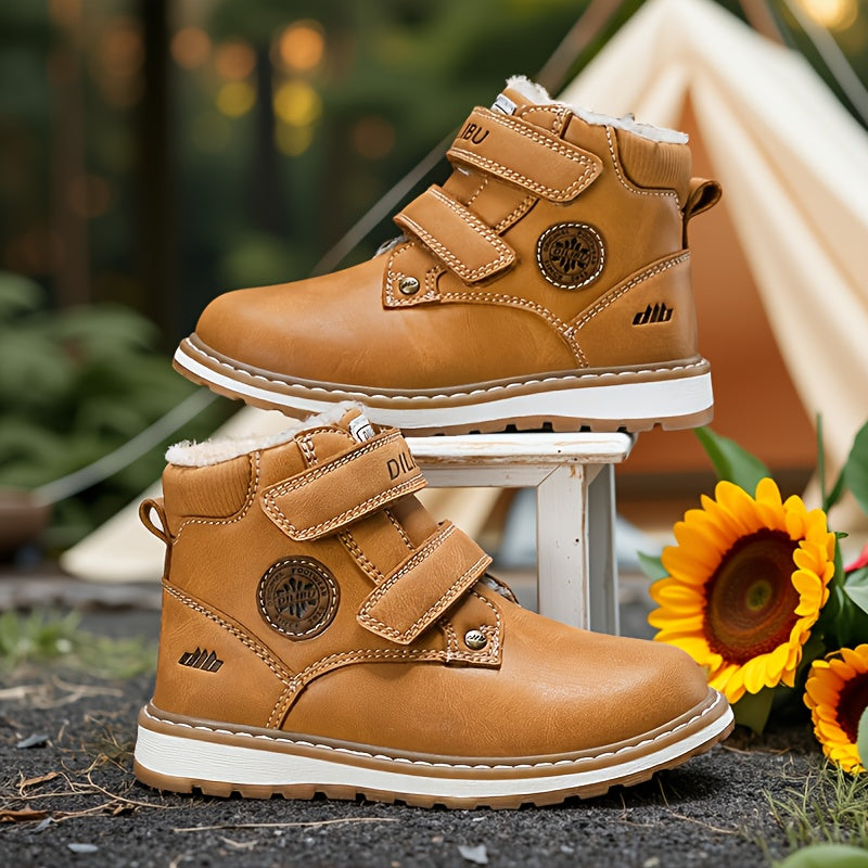 2025 New Small Size Kids' Shoes, Boys Winter Snow Boots, Thickened Mid-Top Fleece-Lined Sneakers for Girls and, Winter Shoes for Kids, Snow Boots Kids High Quality, Kids Snow Shoes, Winter Boots, Snow Boots for Kids