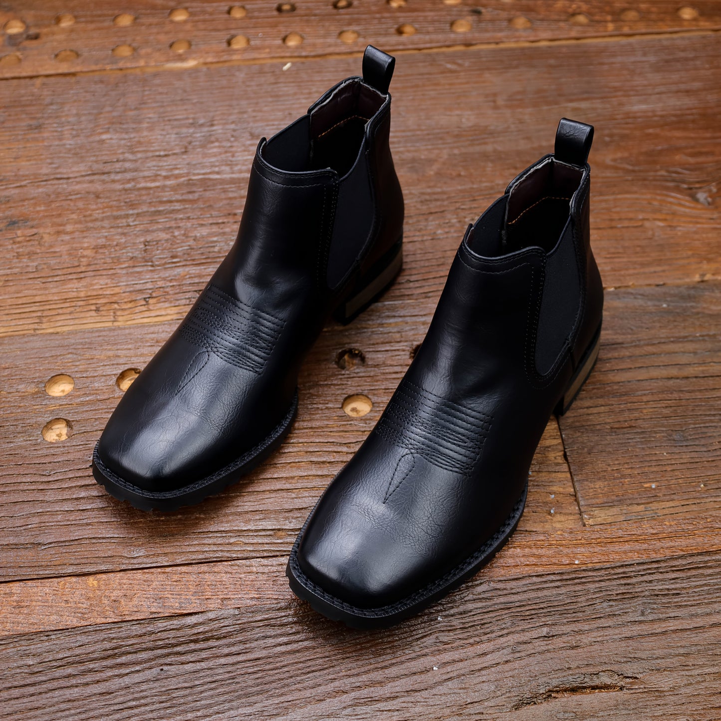 Men'S Slip-On Boots - Brown Formal & Casual Shoes, Non-Slip Rubber Sole, All-Season Everyday & Formal Wear, Easy-Clean Footwear for Office, Outings, Parties - Classic Men'S Boots, Office Footwear, Sleek Design, Durable Constr