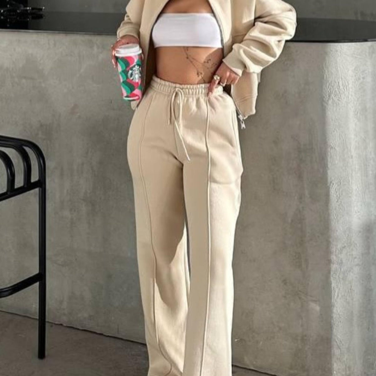 Trending Two Piece Set- Street Style Cardigan& Pants Women's Fall Winter Must-Have