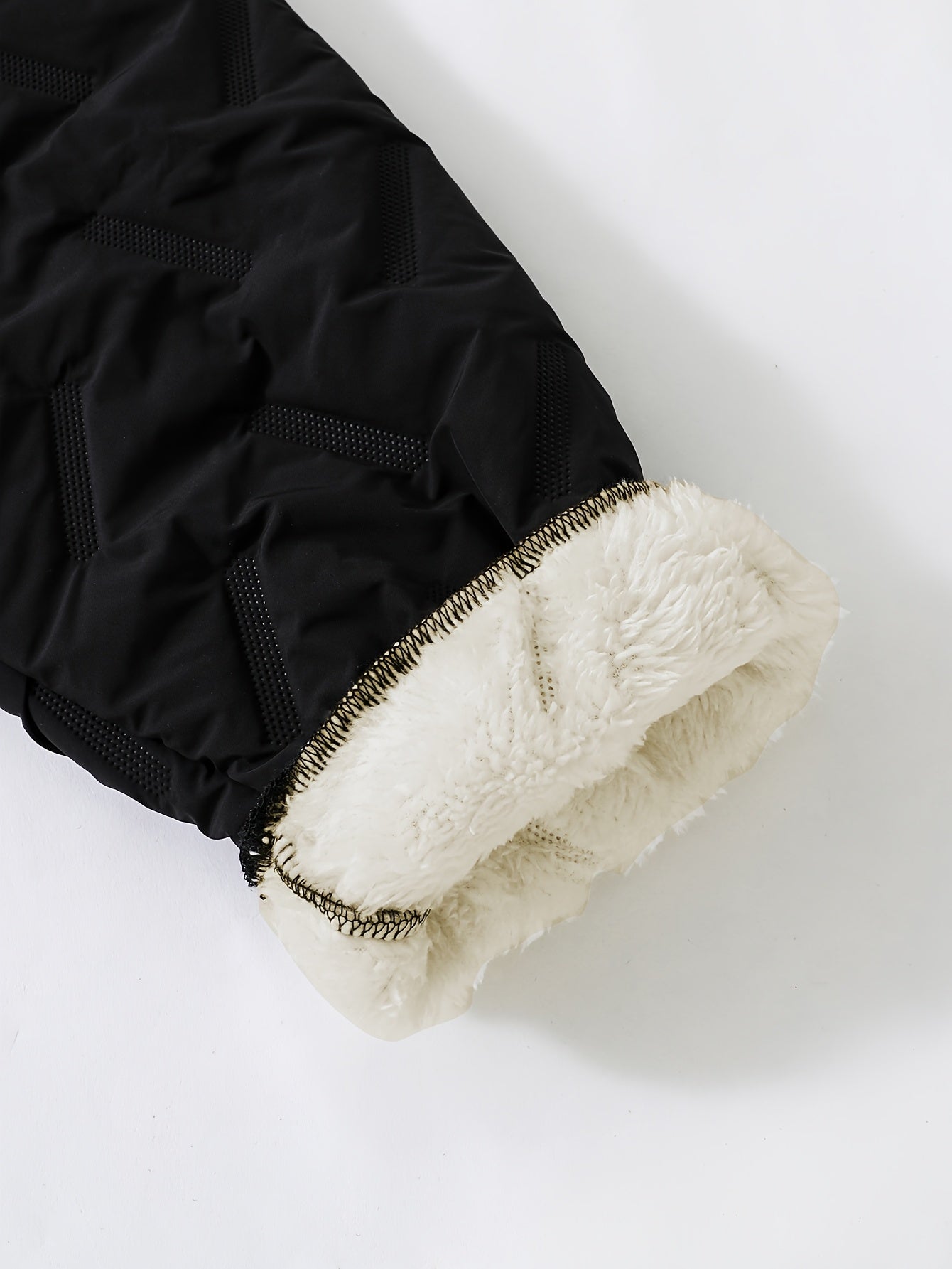 DREAMY DRESSES Boys' Fleece Pants / Lightweight Winter Snow Pants with Elastic Waist & Piping, Black Fleece-Like Texture / Hand Washable Kids Thermal Trousers for Skiing, Outdoor Play & Cold Weather ( &), Perfect for Outdoor
