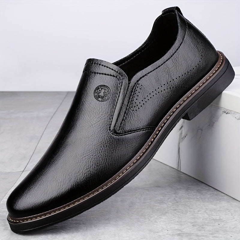 [Breathable Split Loafers] Breathable CLOHOO Men's Split Loafers - Comfortable Slip-On Casual Shoes with Soft Rubber Sole for All Seasons