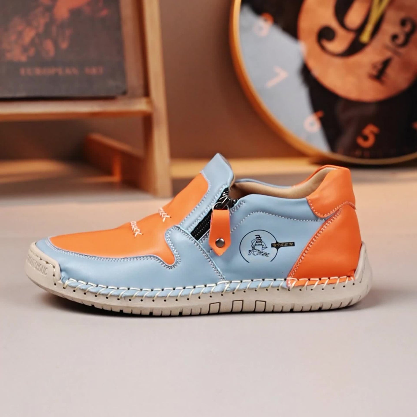 Women's Handmade Vintage Casual Shoes, Fashionable and Versatile Outdoor Women's Shoes, Women Shoes
