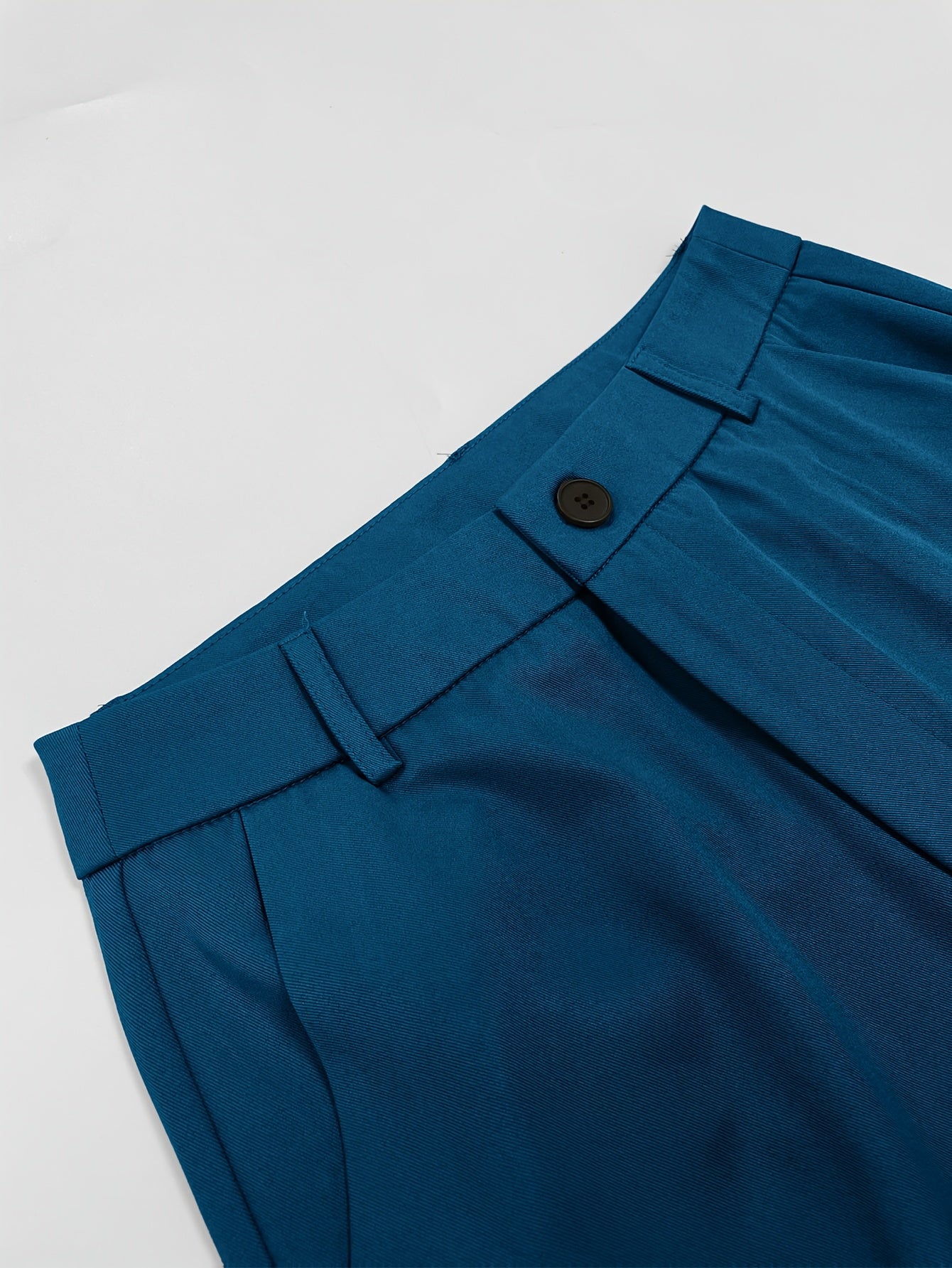 Fashionable Retro Women'S Suit Pants, Casual Daily Commute Professional Solid Color Women'S Trousers, Suitable for All Seasons, Non-Elastic Straight-Leg Trousers (No Belt)