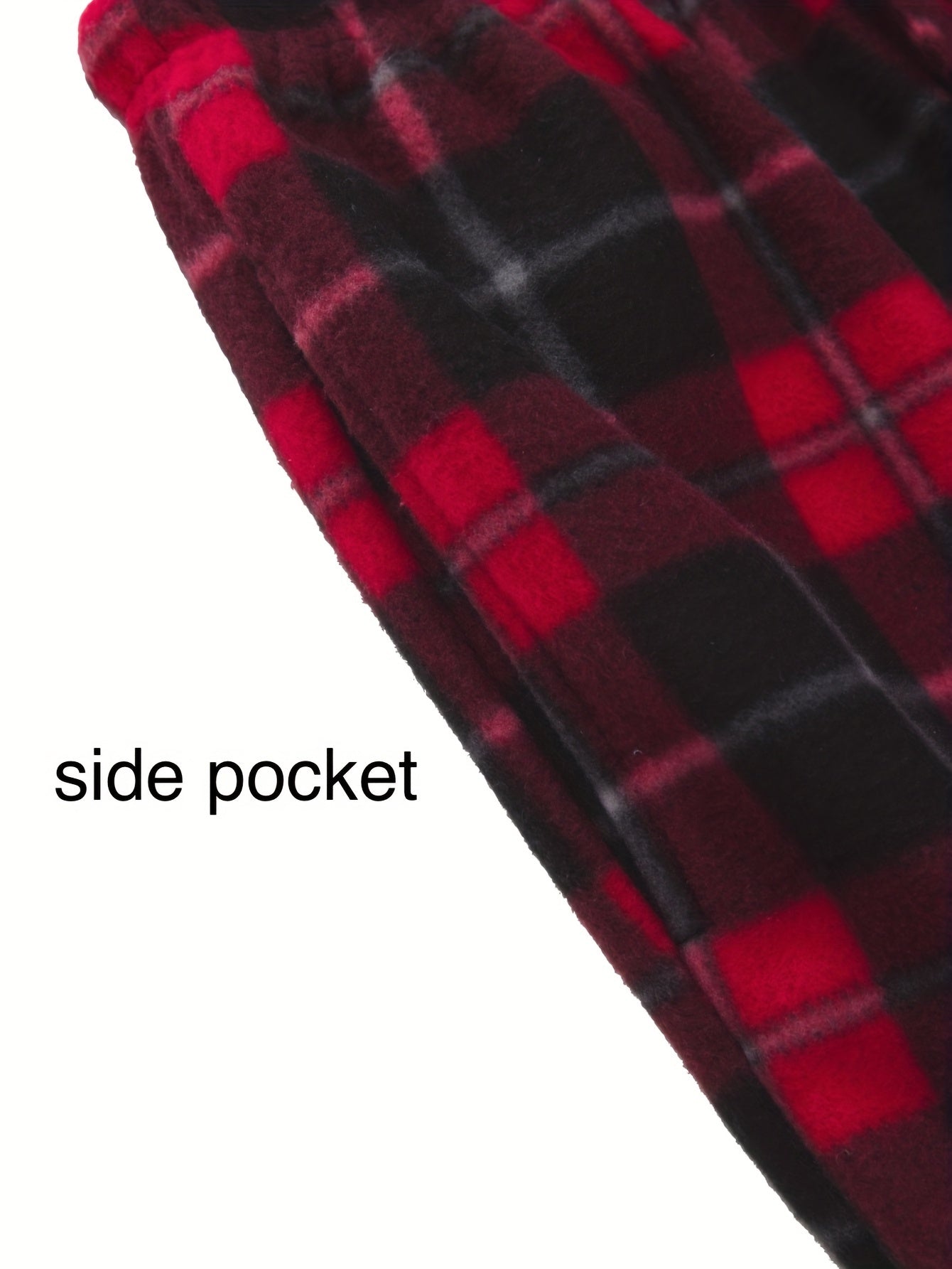 [4pcs Fleece Plaid Pants] 4pcs Set of Double-Sided Brushed Fleece Flannel Plaid Pants, Plaid Print Casual Sports Pants, Men's Outdoor Casual Sports Wear, Versatile Style, Details Elastic Band Plus 2 Insert Pockets