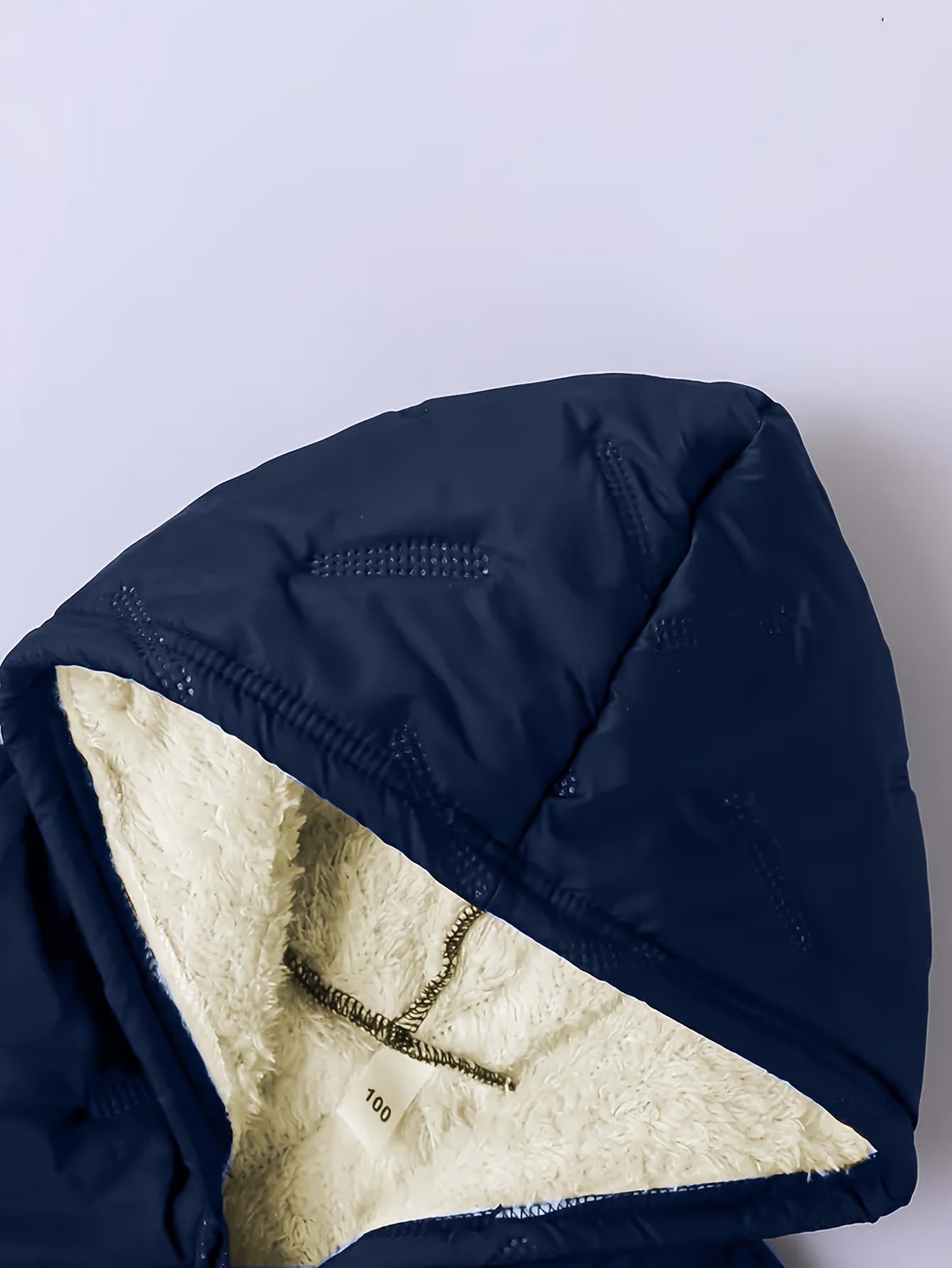 2pcs Boys' Autumn/Winter Fashion Solid Color -Lined Hooded Jacket with Matching Color-Blocked Joggers, Stylish and Warm, Casual Versatile Outfit for Kids' Outdoor Activities and Daily Wear, 100% Polyester Durable Fabric, Perf