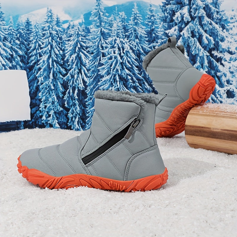 Snow Doll Snow Boots, Winter Baby Toddler Shoes for Boys and Girls, Ankle Protection Functional Shoes, Plush Children's Shoes