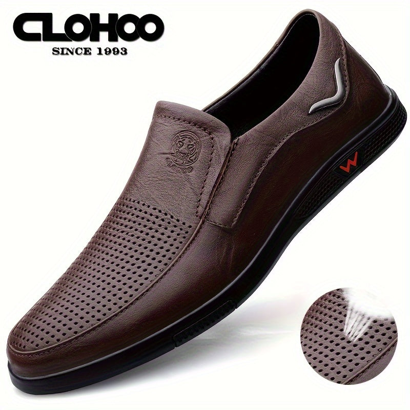 CLOHOO Men's Anti-Slip Fashion Slip-On Casual Shoes