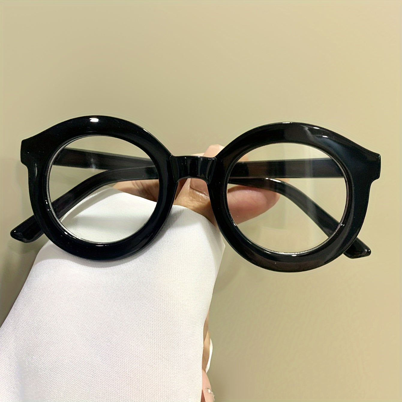 [Stylish Circular Eyewear] Stylish Circular Eyewear | Transparent Lenses, Playful Jelly Hues | Decorative Glasses for Men & Women