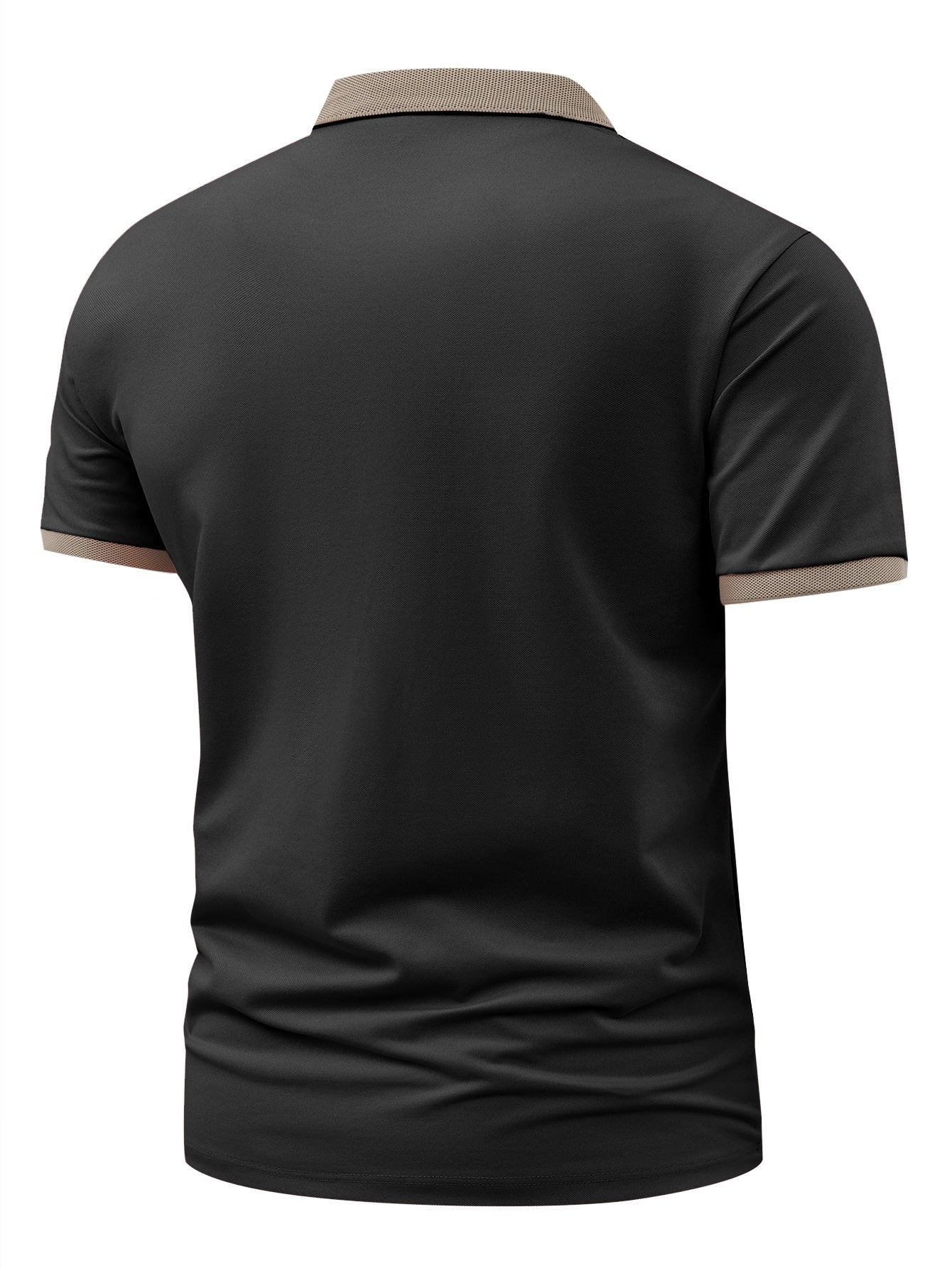 [Ideal Christmas Gift] A Trendy Three-Piece Set of Men's Polo Shirts, Perfect for Casual Wear And Golf, Featuring Print Patterns, a Collared Design, Short Sleeves, Buttoned Neck, And Breathable Fabric, Making It an Ideal Chri