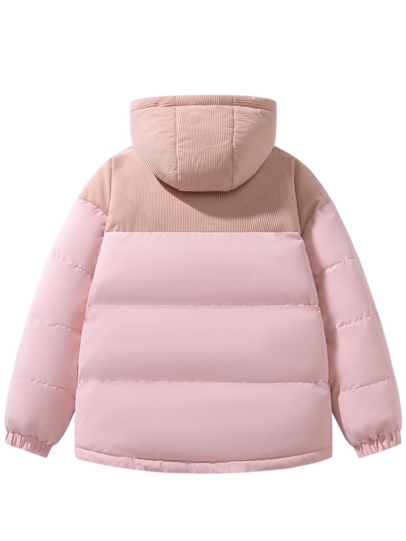 2025 New Winter Warmth-Resistant Coat | Thick Casual Fashionable Hooded Jacket with Zipper, Fiber, Regular Length, Long Sleeves