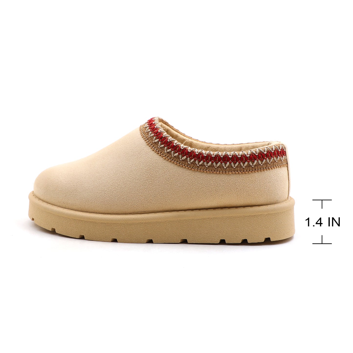 Women Winter Slip On Warm Faux Fur Lined Suede Snow Boots