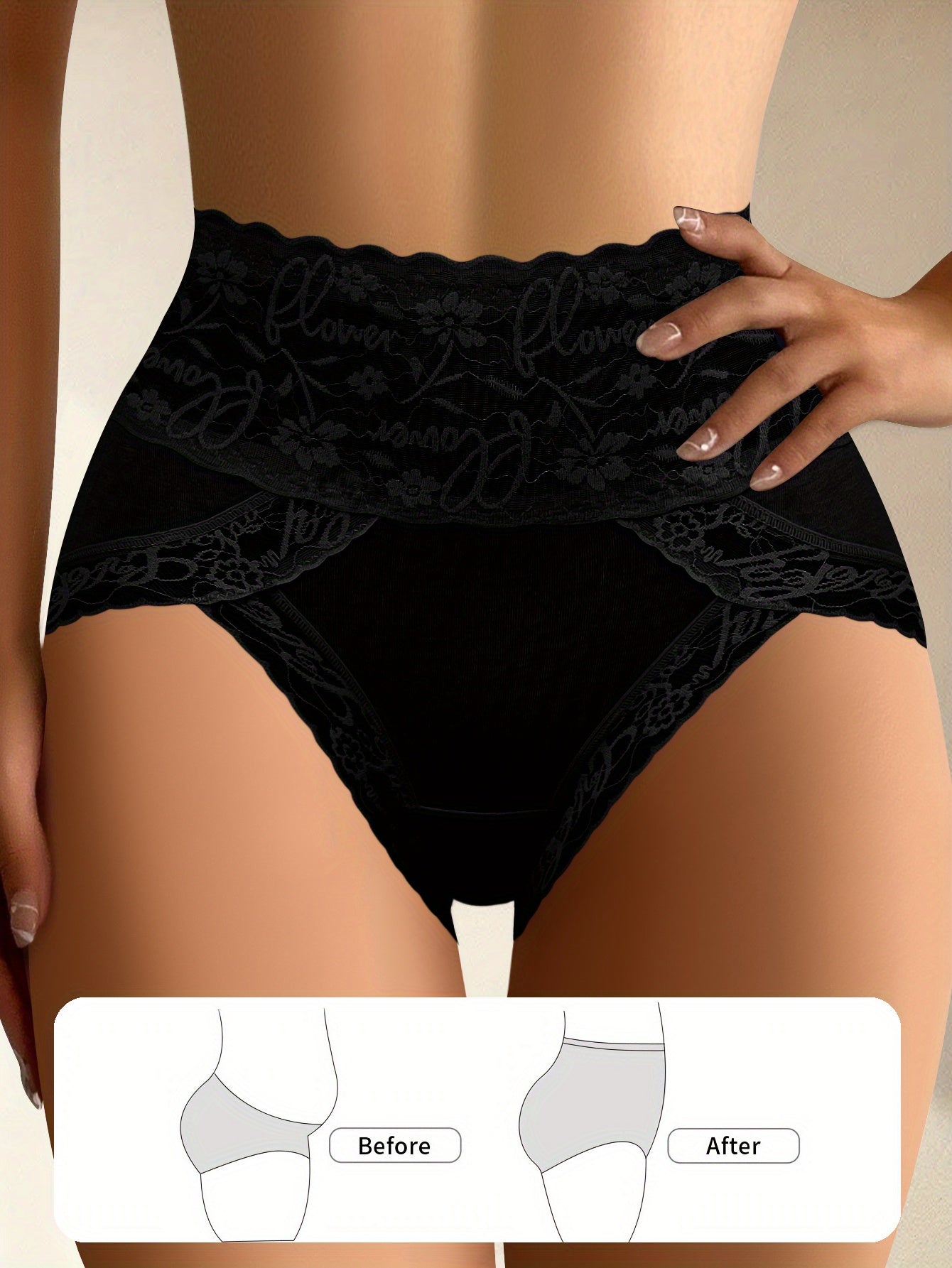 QUASTI 6pcs Women Underwear High Waist Tummy Control Panties- Seamless Butt Lifting Body Shaper, Soft Comfortable Breathable Fit, Everyday Wear Essential in Multi-color