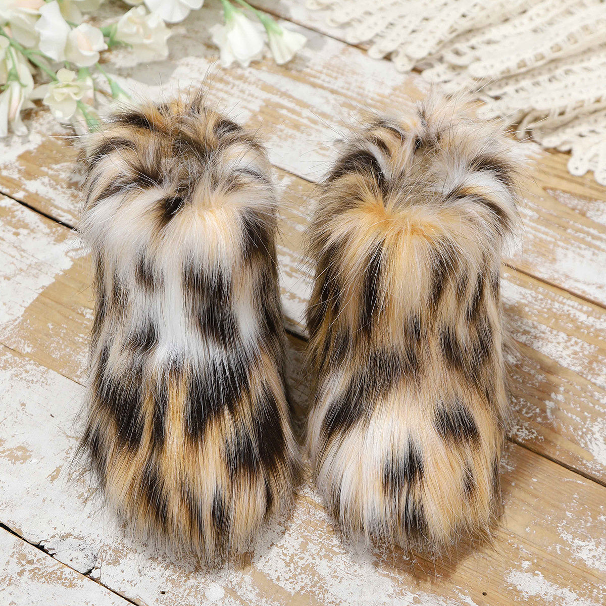Girls' Winter Snow Boots with Tassel - Slip-On Mid-Calf Cold Weather Shoes, Soft Fabric Upper & Non-Slip Rubber Sole, Warm Winter Boots for Outdoor, Hiking