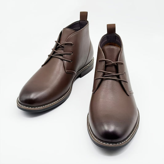 Men's Classic Lace-Up Chukka Boots - Versatile & Comfortable for All Seasons, Perfect for Casual Wear or Business Events, Great Gift Idea, Desert Boots, Brown Boots, Festival & Christmas & New Year Gifts