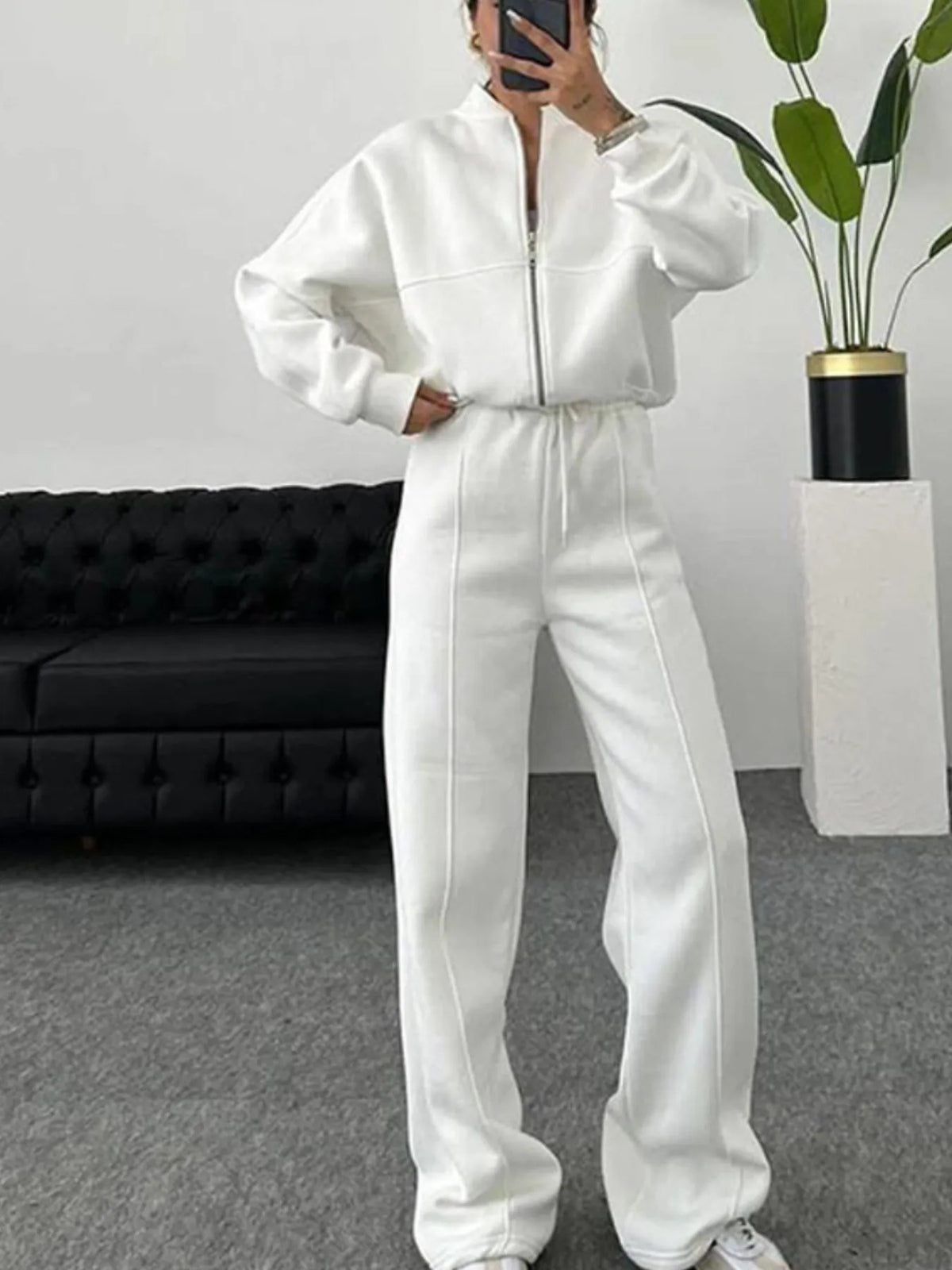 Trending Two Piece Set- Street Style Cardigan& Pants Women's Fall Winter Must-Have