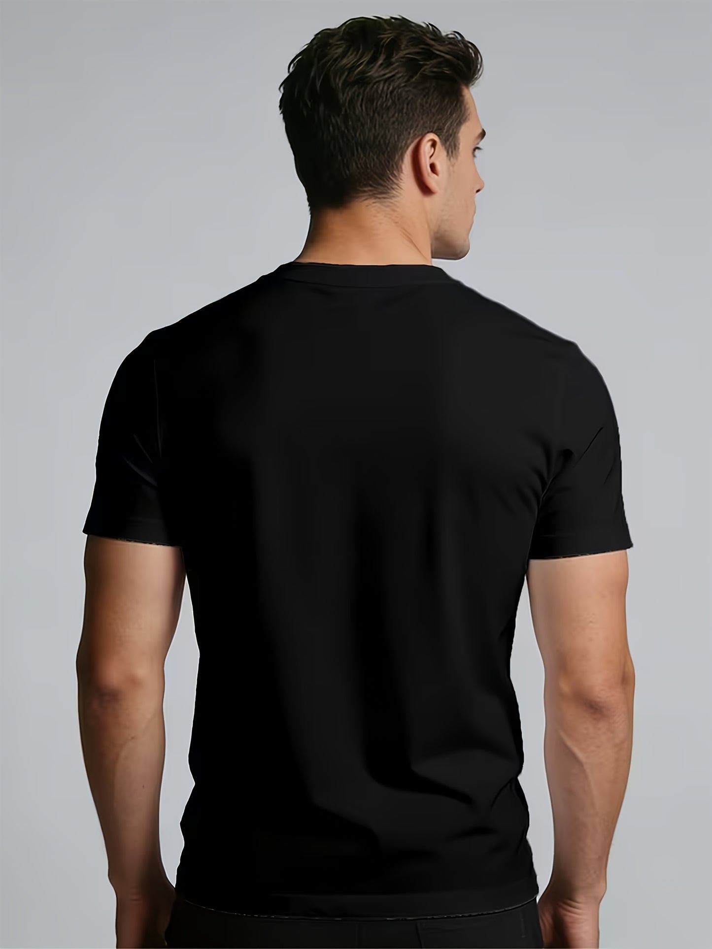 5-Pack Men'S V-Neck T-Shirts | Comfortable, Slightly Stretchable, Slim Fit, Versatile Design, Sportswear, Quick-Dry, Modern Style, Casual Sports Apparel