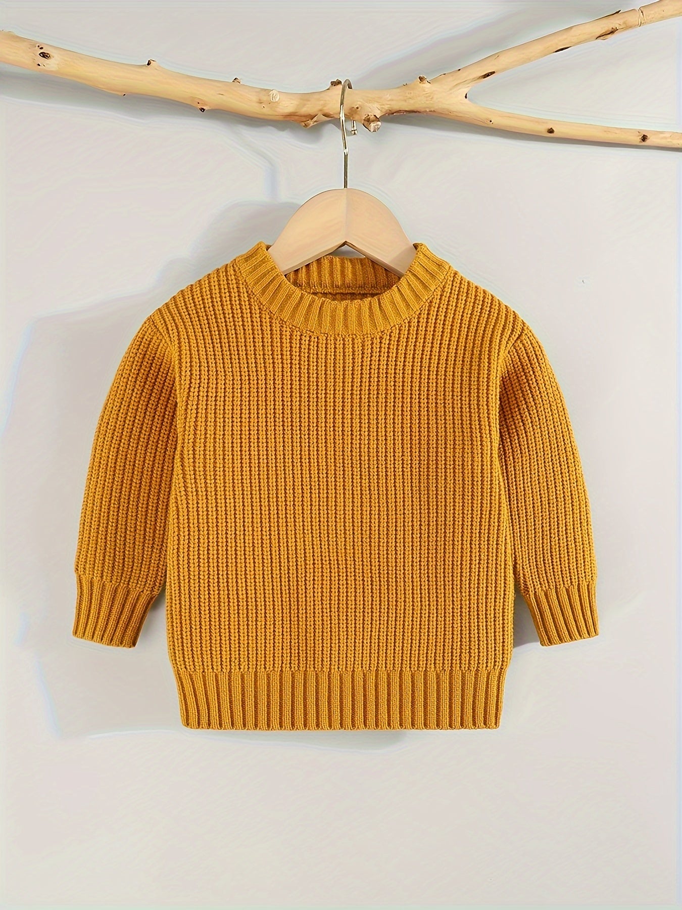 Keep Your Baby Warm And Stylish This Winter with A Knit Sweater Pullover Top!