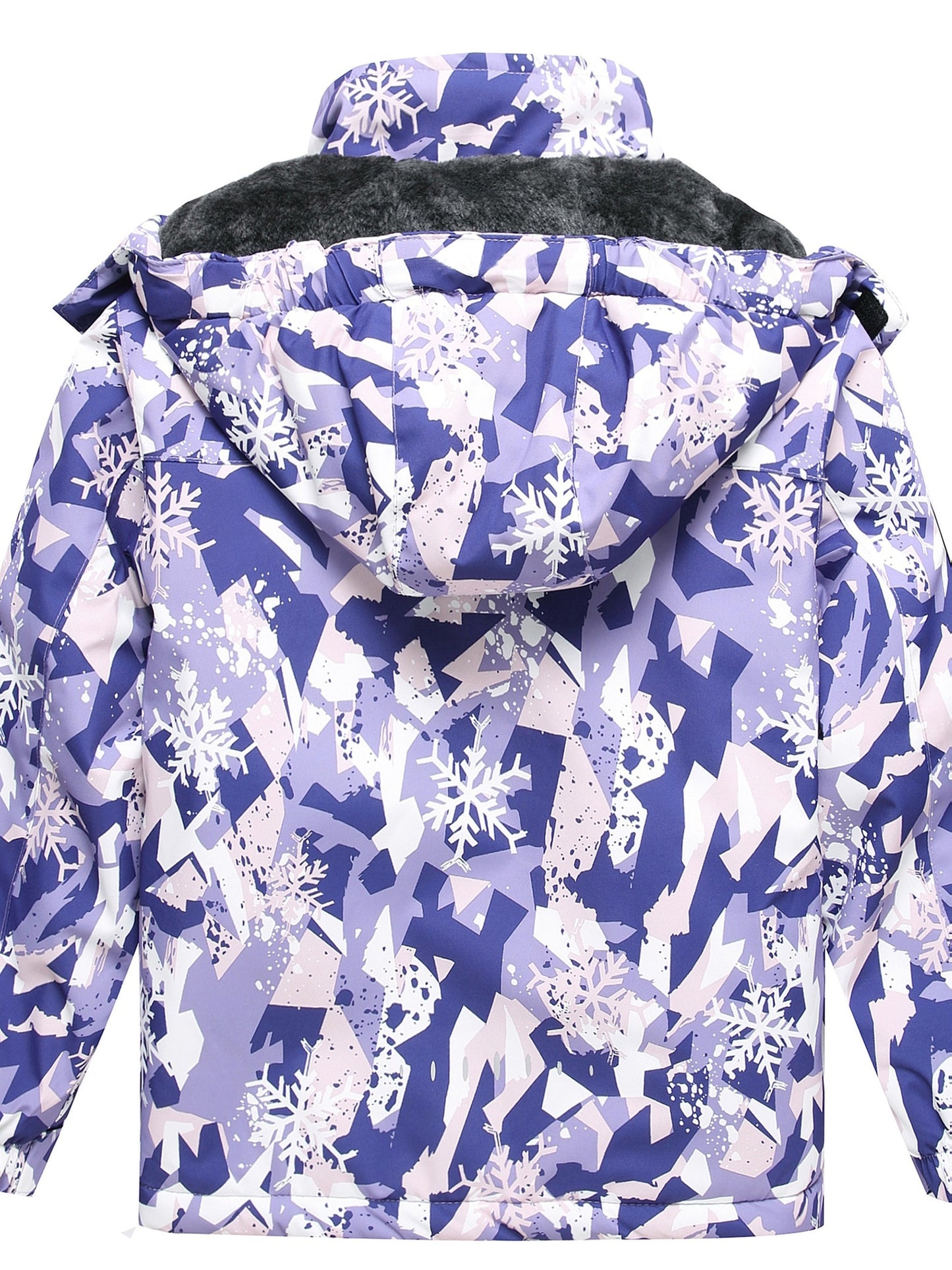 2025 New Girls' Outdoor Fleece Hooded Fall/Winter Jacket Warm, Windproof, And Waterproof Jacket With Detachable Hood Perfect Gift Choice For Labor Day, Wedding Season, Christmas, Halloween, Thanksgiving, And New Year Hallowee