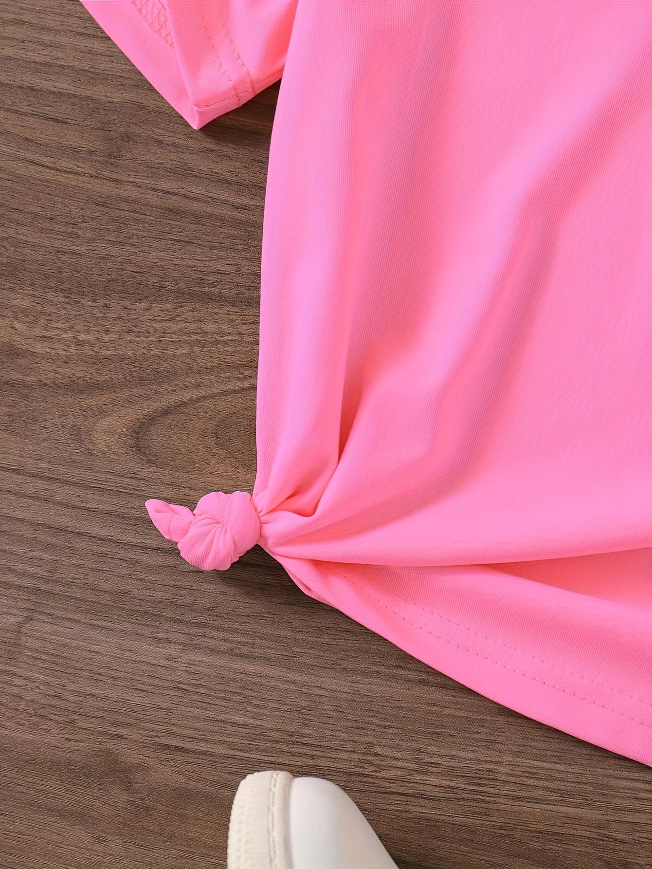 [7pcs Fashion T-shirts] 7pcs Summer Fashion Girls' T-shirts, Comfortable and Skin-friendly, Affordable Short-sleeved Tops with Round Neck