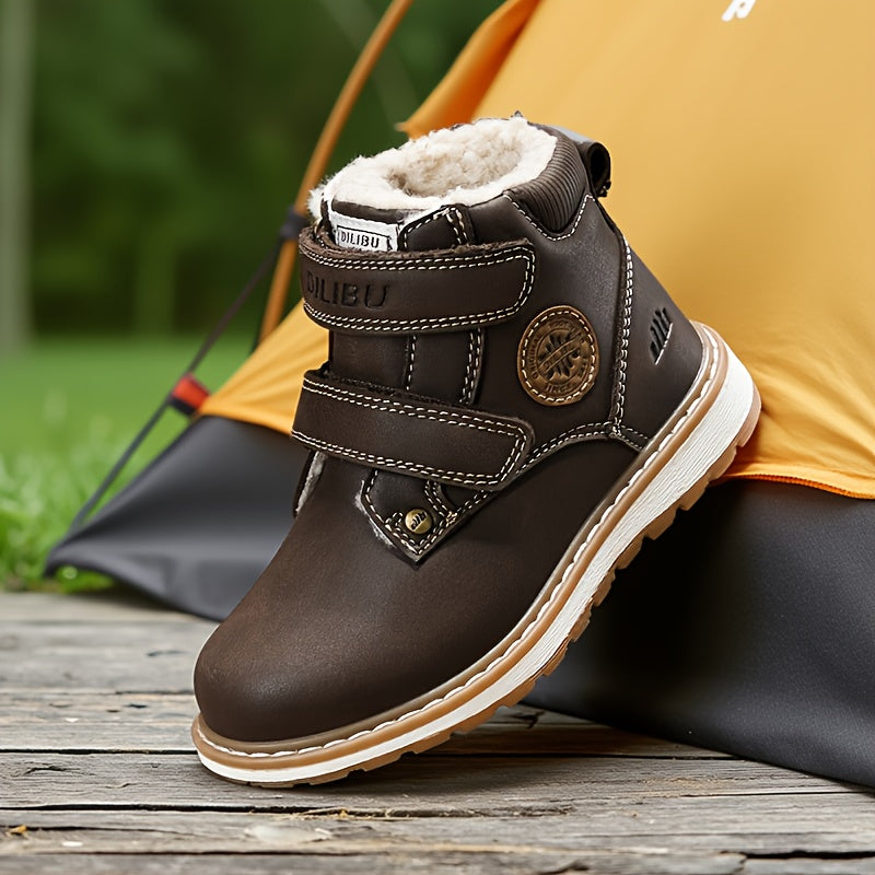 2025 New Small Size Kids' Shoes, Boys Winter Snow Boots, Thickened Mid-Top Fleece-Lined Sneakers for Girls and, Winter Shoes for Kids, Snow Boots Kids High Quality, Kids Snow Shoes, Winter Boots, Snow Boots for Kids
